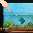 Скребок для аквариума двусторонний, 40 см, зелёный - Фото 1