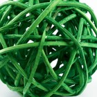 Набор из 2 плетёных шариков из лозы без бубенчиков, 5 см, синий/зелёный - Фото 2