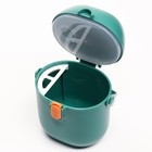 Контейнер для хранения детского питания, с ложкой 450 мл, цвет зеленый - фото 8937553