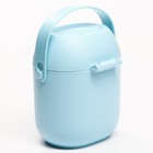 Контейнер для хранения детского питания 450 мл., с ложкой, цвет голубой - Фото 10