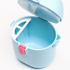 Контейнер для хранения детского питания 450 мл., с ложкой, цвет голубой - Фото 7
