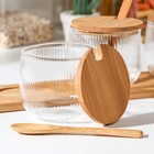 Набор банок стеклянных «Эко. Дафна», 280 мл, 30×9,5 см, с ложками, 3 шт - фото 25415961