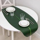 Дорожка для стола «Лист», 106×46 см, цвет зелёный - Фото 5