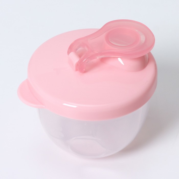 Контейнер для хранения детского питания, 3 секции по 90 мл., 9,2х8,8х8 см., 270 мл., цвет розовый - Фото 1