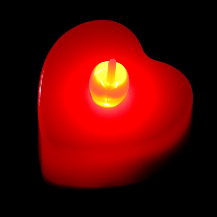 Свеча светодиодная «Сердечко» - фото 1907467340