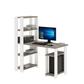 Компьютерный стол, 1300 × 650 × 1450 мм, цвет белый / нельсон