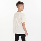 Футболка для мальчика, цвет светло-бежевый, рост 146 см - фото 50058424