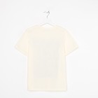 Футболка для мальчика, цвет светло-бежевый, рост 146 см - фото 50058427