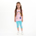 Футболка для девочки, цвет розовый, рост 104 см 9074422