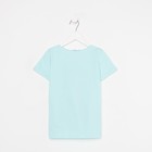 Футболка для девочки, цвет голубой, рост 104 см - фото 33482129