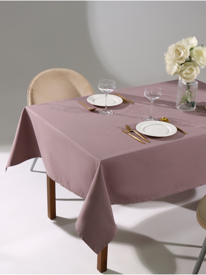 Скатерть «Этель» Kitchen 150×250 см, 100% хлопок, саржа 220 г/м², сиреневая