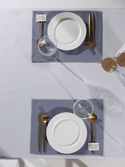 Набор салфеток «Этель» Kitchen, 30×40 см - 2 шт., 100% хлопок, саржа 220 г/м², синий