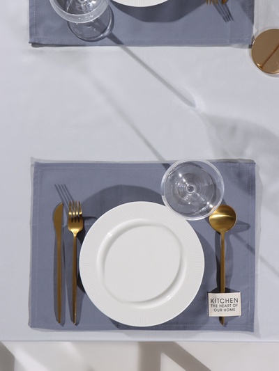 Набор салфеток «Этель» Kitchen, 30×40 см - 2 шт., 100% хлопок, саржа 220 г/м², синий