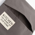 Кухонный набор Этель Kitchen, цвет серый, варежка-прихватка 18х29 см, прихватка 19х19 см - Фото 6
