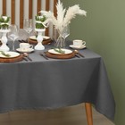 Скатерть Этель Kitchen 150х110 см, цвет серый, 100% хлопок, саржа 220 г/м2 - Фото 2