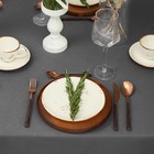 Скатерть «Этель» Kitchen, 150×220 см, 100% хлопок, саржа 220 г/м², серая - Фото 3