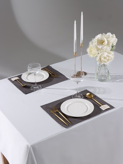 Набор салфеток «Этель» Kitchen, 30×40 см - 2 шт., 100% хлопок, саржа 220 г/м², серый