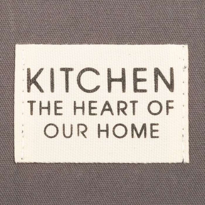 Набор салфеток Этель Kitchen, цв. серый, 30х40 см - 2 шт, 100% хл, саржа 220 г/м2 - фото 1895727451