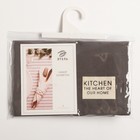 Набор салфеток Этель Kitchen, цв. серый, 30х40 см - 2 шт, 100% хл, саржа 220 г/м2 - Фото 5