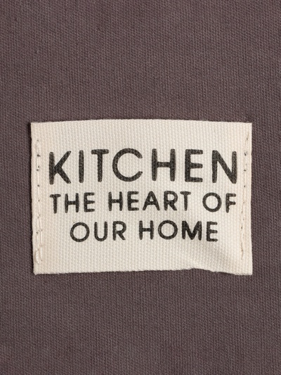 Фартук кухонный «Этель» Kitchen, 60×70 см, 100% хлопок, саржа 220 г/м², серый