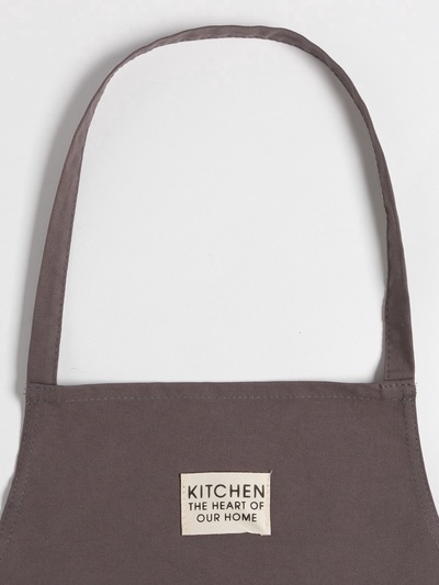 Фартук кухонный «Этель» Kitchen, 60×70 см, 100% хлопок, саржа 220 г/м², серый