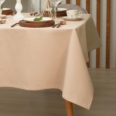 Скатерть «Этель» Kitchen, 150×180 см, 100% хлопок, саржа 220 г/м², бежевая