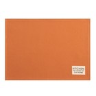 Набор салфеток Этель Kitchen, цвет оранжевый, 30х40 см - 2 шт, 100% хлопок, саржа 220 г/м2 - Фото 2