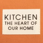Набор салфеток Этель Kitchen, цвет оранжевый, 30х40 см - 2 шт, 100% хлопок, саржа 220 г/м2 - Фото 3