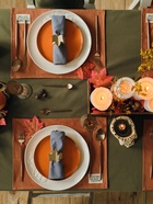 Набор салфеток Этель Kitchen, цв. оранжевый, 30х40 см - 2 шт, 100% хл, саржа 220 г/м2 - фото 809487940