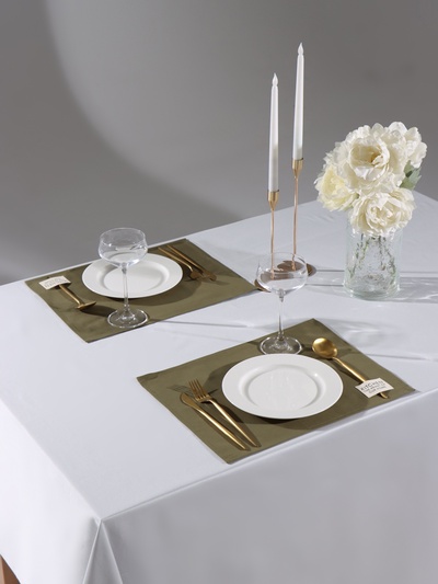 Набор салфеток «Этель» Kitchen, 30×40 см - 2 шт., 100% хлопок, саржа 220 г/м², зелёный