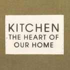 Набор салфеток «Этель» Kitchen, 30×40 см - 2 шт., 100% хлопок, саржа 220 г/м², зелёный - Фото 3