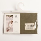 Набор салфеток «Этель» Kitchen, 30×40 см - 2 шт., 100% хлопок, саржа 220 г/м², зелёный - Фото 5