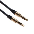 Кабель аудио AUX Cablexpert CCAB-01-35MM-1MB, Jack 3.5 мм(m)-Jack 3.5 мм(m), 1м, чёрный - фото 21645957