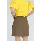 Юбка мини из джинсы, размер 48 - Фото 3