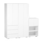 Шкаф 2х створчатый КЕОС с 3мя ящиками, 600х400х1800, Белый - Фото 2