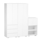 Шкаф распашной двухстворчатый «Клик Мебель. КЕОС», 3 ящика, 600×400×1800 мм, цвет белый - Фото 6