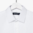 Школьная рубашка для мальчика, цвет белый, рост 152 см - Фото 2