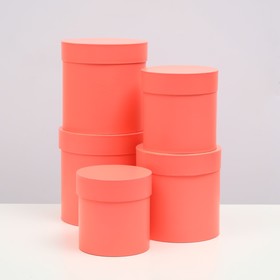 Набор шляпных коробок 5 в 1 "Коралл", 20 × 20 × 20‒13,5 × 13,5 × 13,5 см