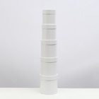 Набор шляпных подарочных коробок 5 в 1 «Белизна»,20×19.5 ‒11×11 см - Фото 4