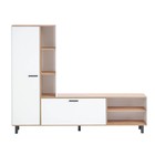 Гостиная «Анриал. Клик Мебель», 2100×350×1700 мм, цвет дуб крафт золотой/белый - Фото 4