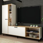 Гостиная «Анриал. Клик Мебель», 2100×350×1700 мм, цвет дуб крафт золотой/белый - Фото 7