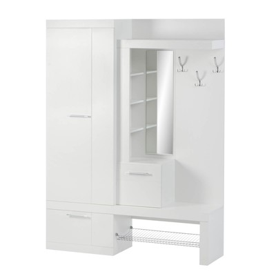 Прихожая «Дуэт», 1500×380×2000 мм, цвет белый