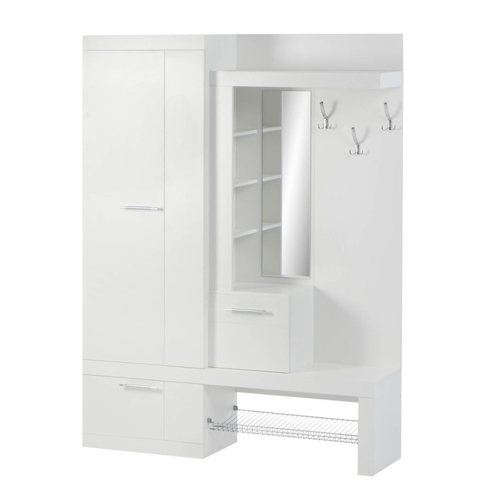 Прихожая «Дуэт», 1500×380×2000 мм, цвет белый - Фото 1