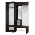 Прихожая «Дуэт», 1500×380×2000 мм, цвет дуб венге/белый глянец - Фото 2