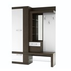 Прихожая «Дуэт», 1500×380×2000 мм, цвет дуб венге/белый глянец - Фото 4