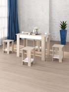 Стол обеденный «Лайт Эко», 1000×600×750 мм, цвет дуб сонома/белый глянец - Фото 6