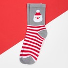Носки детские KAFTAN "Дед мороз" р-р 16-18, серый - фото 30310190
