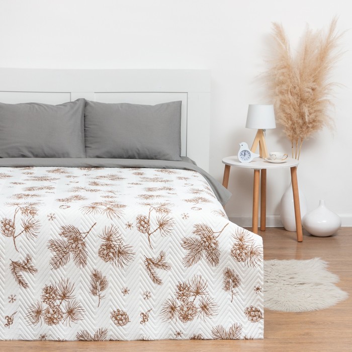 Покрывало LoveLife 2 сп «Шишки» 180×210 ±5 см, микрофайбер