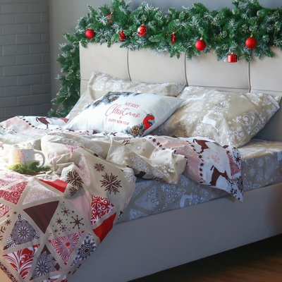Постельное бельё 2-спальное «Этель. Новогодний пэчворк», бязь