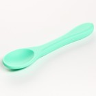 Набор для кормления: миска на присоске с крышкой, ложка, цвет зеленый - фото 21646372